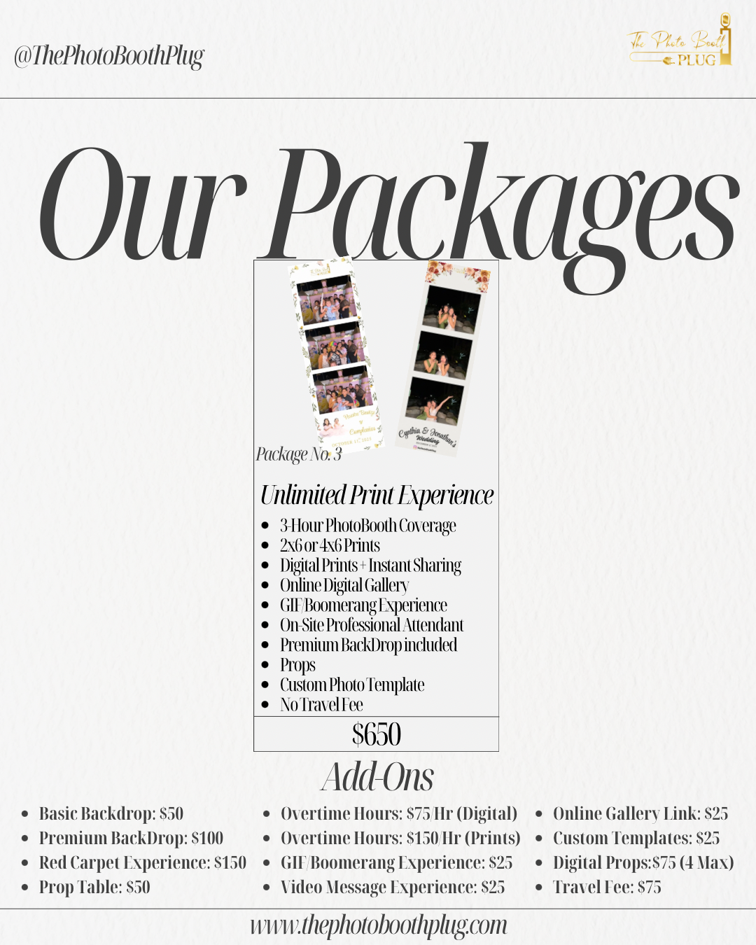 Ultimate Print Experience Package No.3