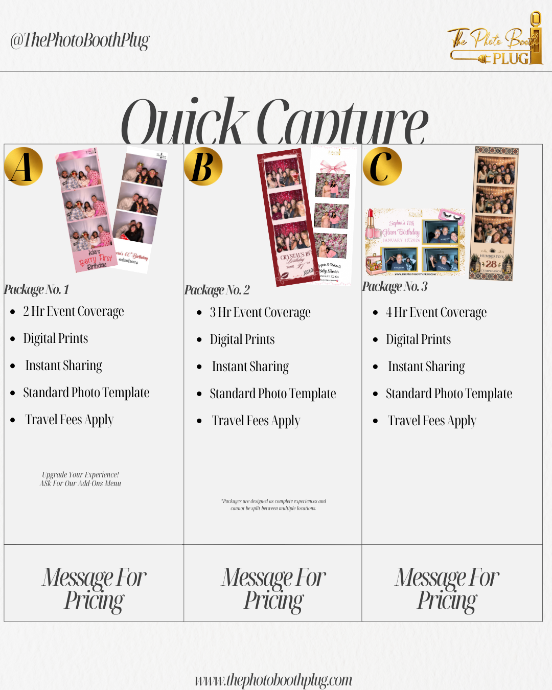 Quick Capture Package No.1