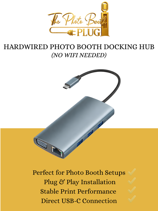 Photo Booth Hardwire Docking Hub (No WiFi Needed)